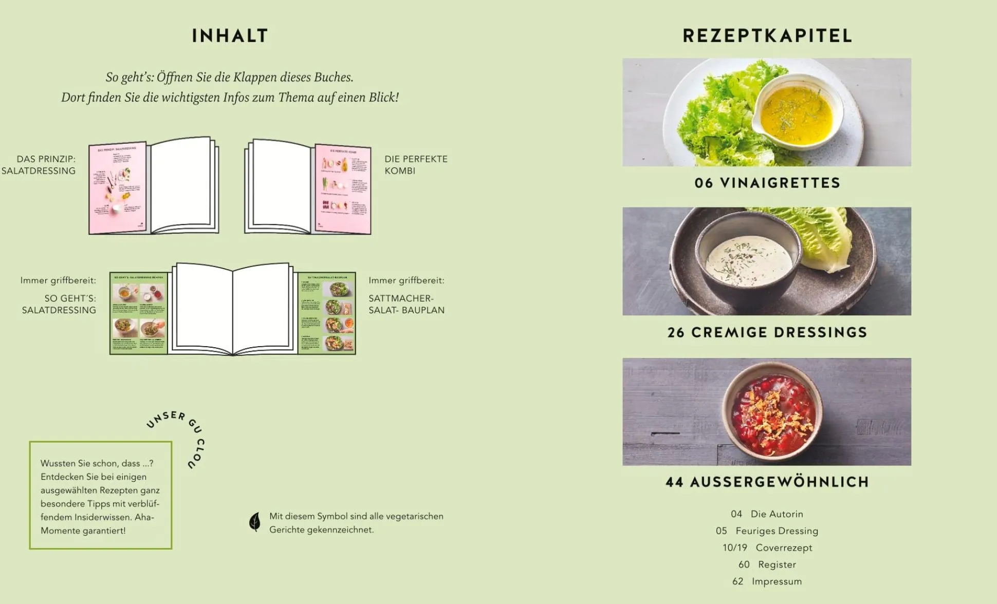 1 Salat - 50 Dressings - Von fruchtig bis pikant