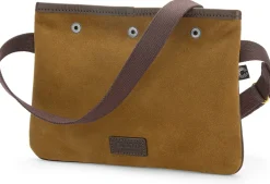Schultertasche Veloursleder, Braun