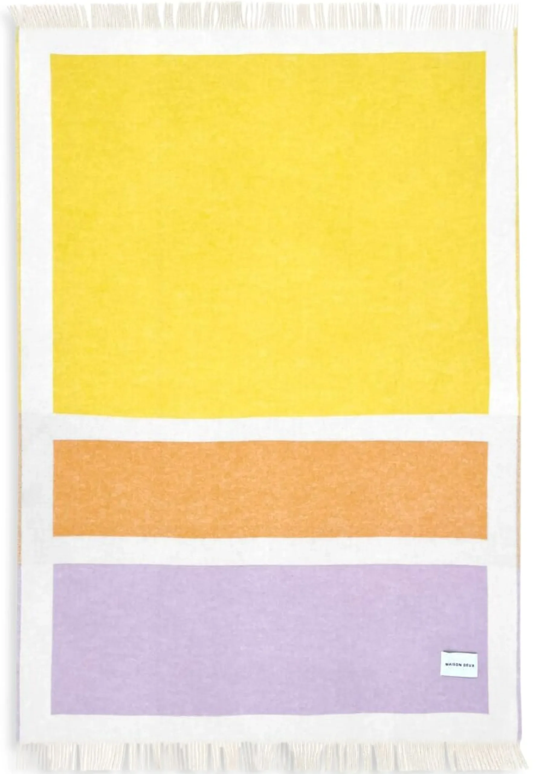 Schurwolldecke Colour Blocking