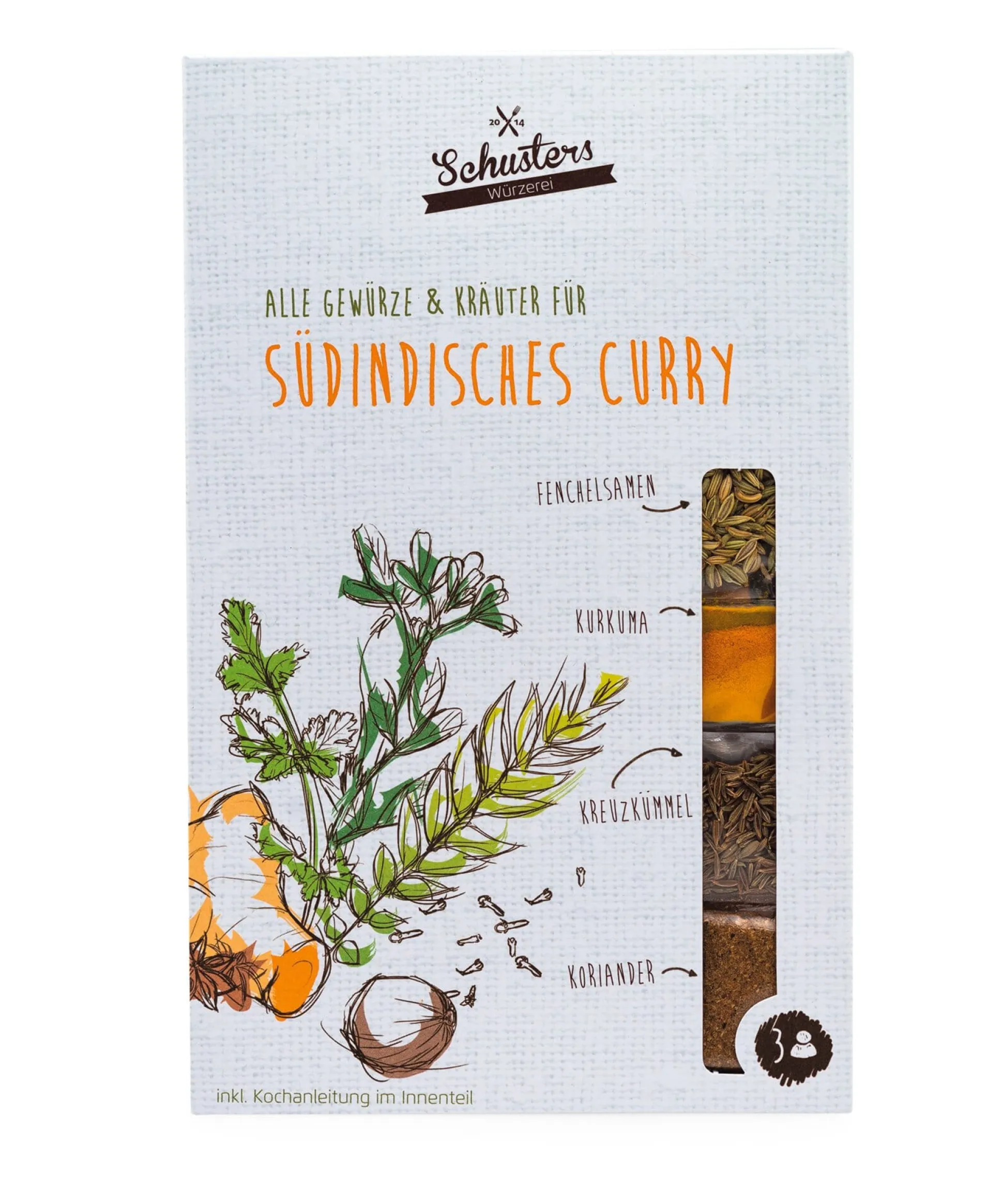 Südindische Curry Gewürze
