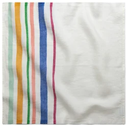 Serviette farbig gestreift