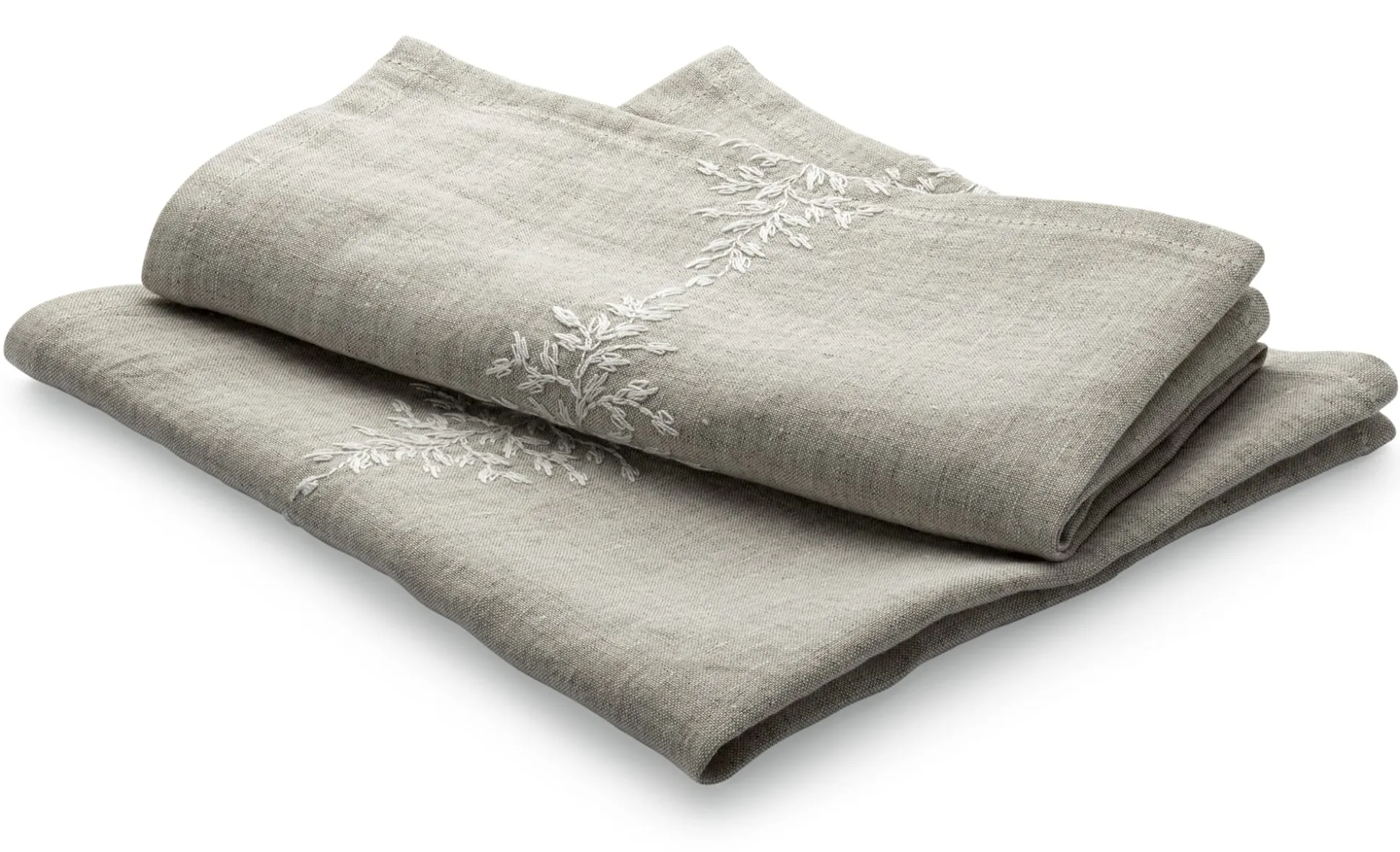 Serviette Leinen Blätterränke