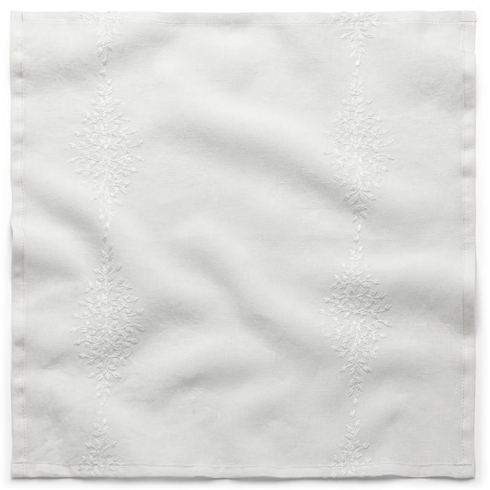 Serviette Leinen Blätterränke