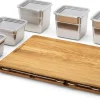 Set Frankfurter Brett Mono mit Edelstahlbehälter-Set