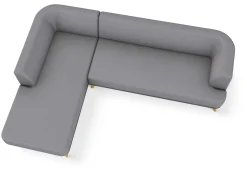 Sofa-Kombination Linnea Schurwolle und Leder