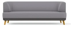 Sofa Linnea Schurwolle und Leder