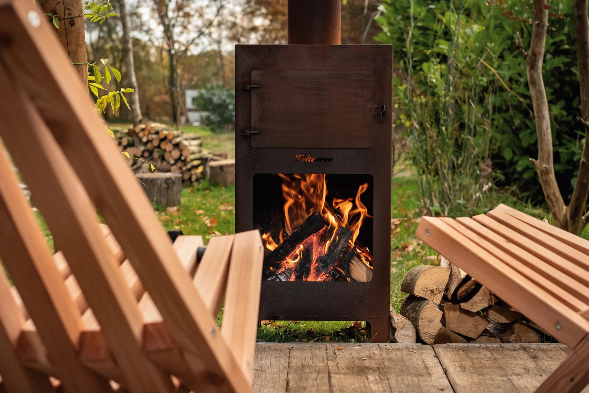 Stahlherd Outdooroven