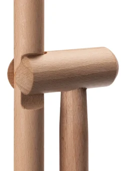 Stehkehrgarnitur Buchenholz und Stahlblech