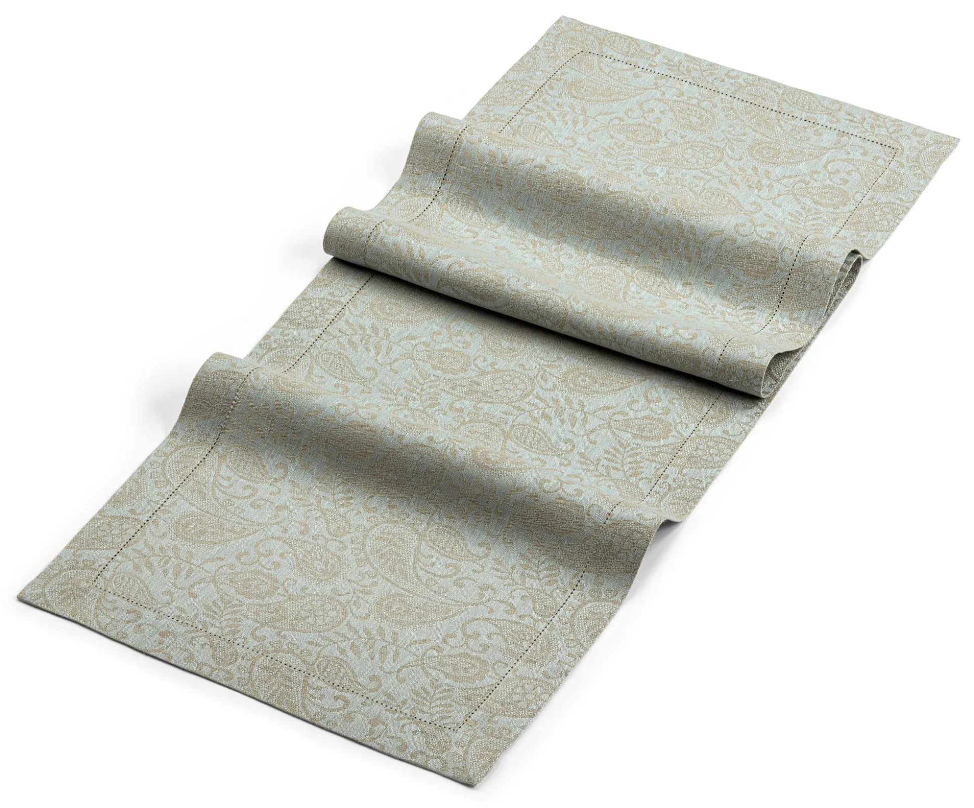 Tischläufer Jacquard Leinen