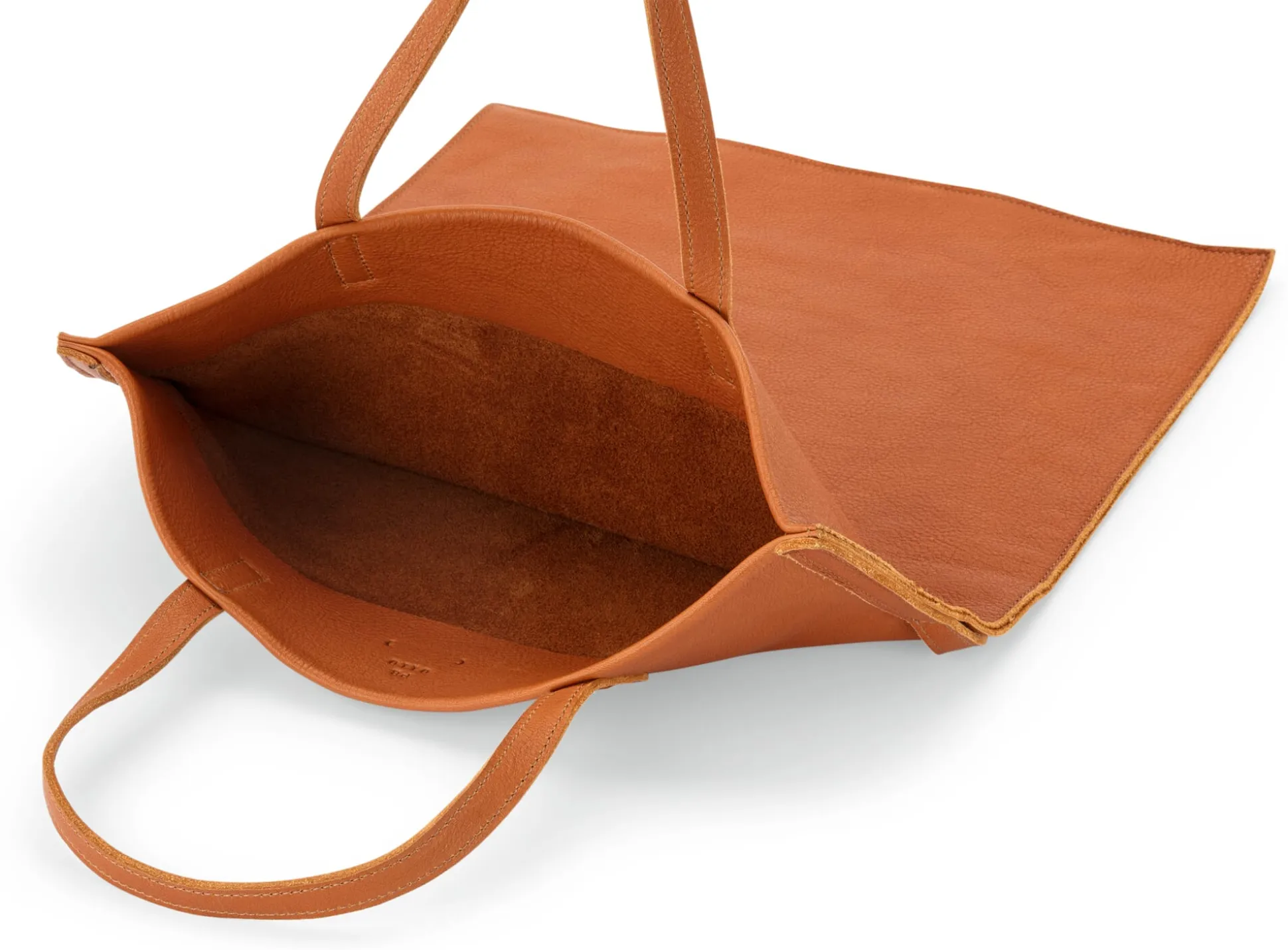Tote Bag Leder, cognac