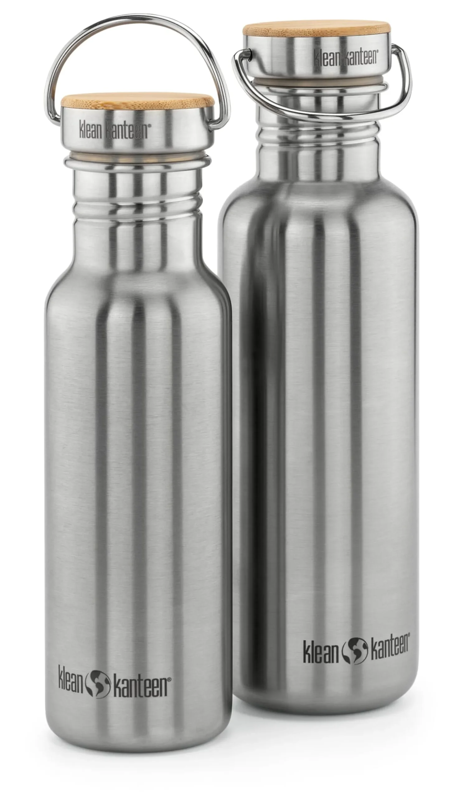 Trinkflasche Edelstahl matt