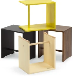 Ulmer Hocker Nussbaumholz