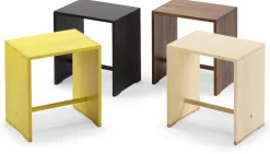 Ulmer Hocker Nussbaumholz