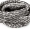 Unisex-Loopschal Rippenstrick, grau