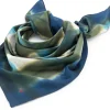Unisextuch N° 822 Batik, Grün-Blau