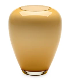 Vase Harzkristall honiggelb