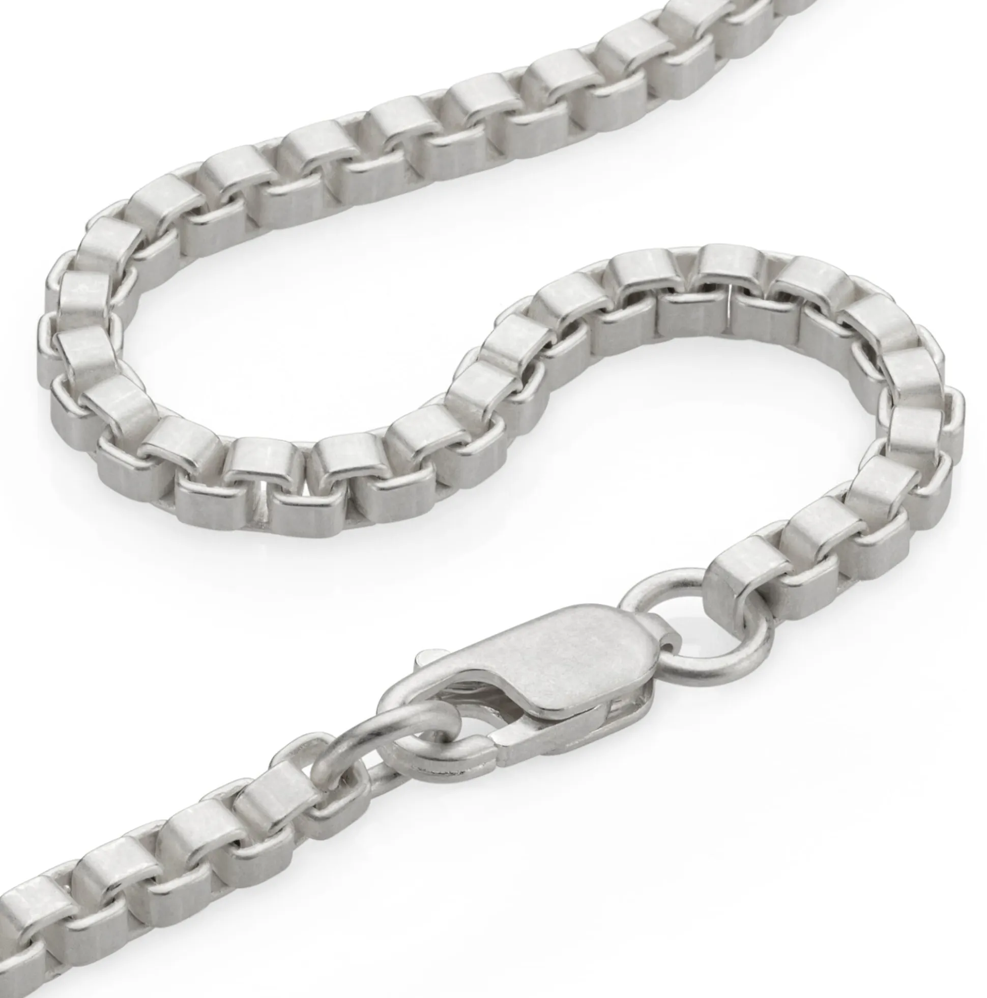 Venezianerkette eckig, Silber