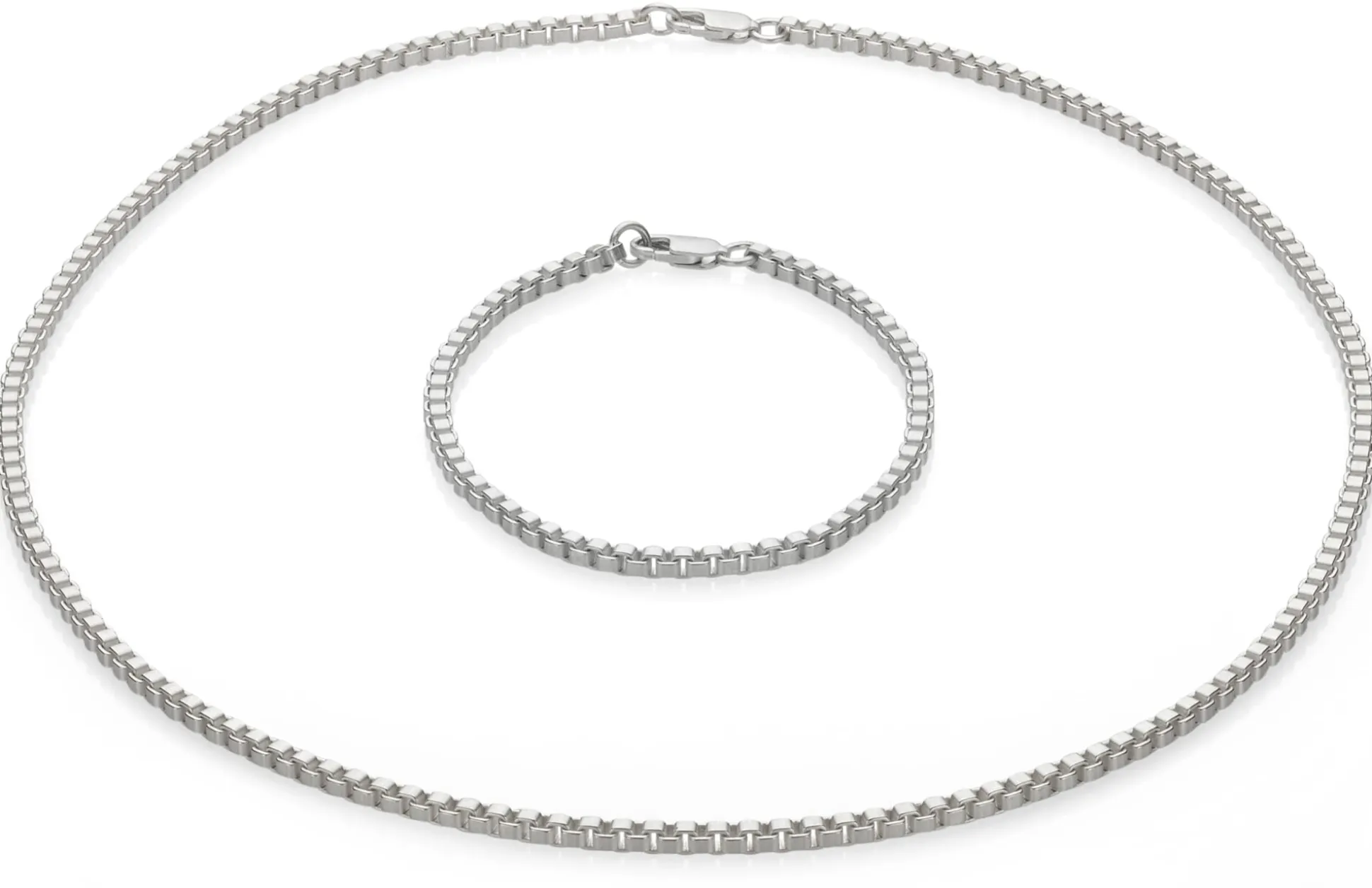 Venezianerkette eckig, Silber