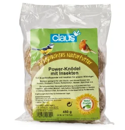 Vogelknödel mit Insekten