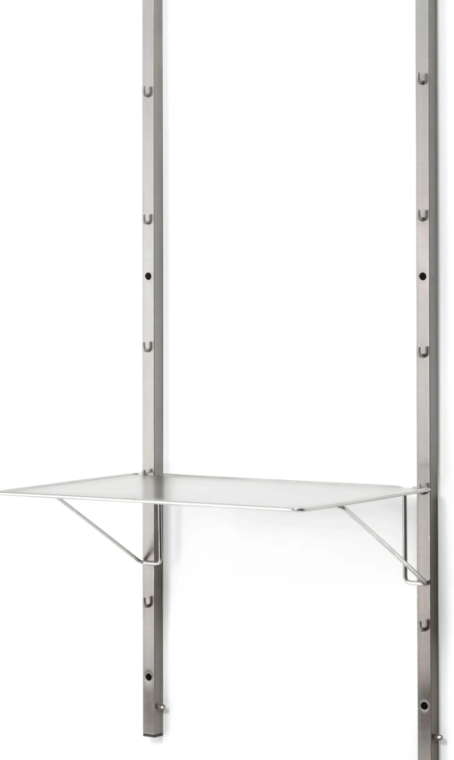 Wandhakenschiene zu Regalsystem Inox