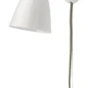Wandleuchte Bone China Messing