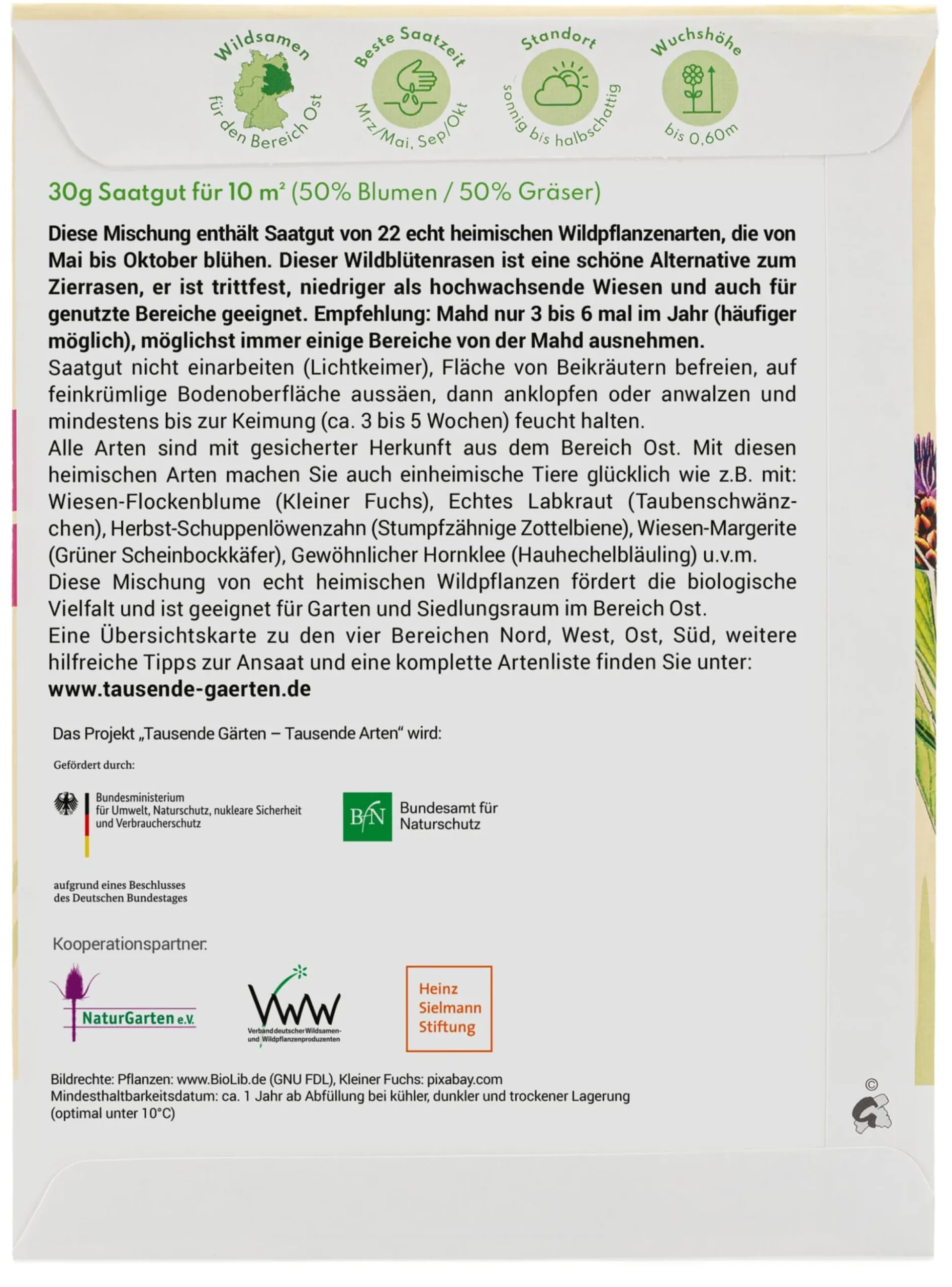 Wildblumenrasen gebietsheimisch